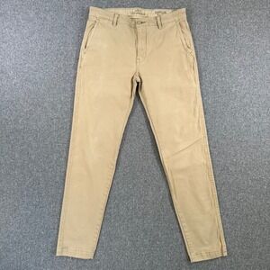 Levis XX Chino Standard Taper Mens 32x34 Tan Khaki Stretch Cotton Pants Trousers